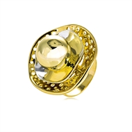 Picture of Impressive Gold Plated Dubai Fashion Ring from Certified Factory