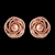 Picture of Dubai Rose Gold Plated Stud Earrings in Exclusive Design