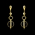 Picture of Buy Zinc Alloy Gold Plated Dangle Earrings with Wow Elements