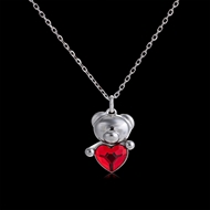 Picture of Purchase Platinum Plated Swarovski Element Pendant Necklace at Super Low Price