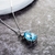 Picture of 16 Inch Blue Pendant Necklace in Exclusive Design