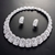 Picture of Shop Platinum Plated Luxury Necklace and Earring Set with Wow Elements