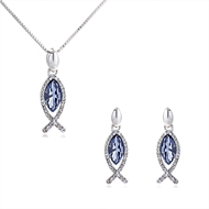 Picture of Classic Artificial Crystal Necklace and Earring Set at Unbeatable Price