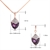 Picture of Low Price Zinc Alloy Purple Necklace and Earring Set from Trust-worthy Supplier