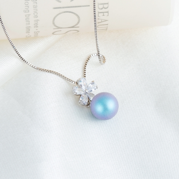 Picture of New Swarovski Element Pearl Small Pendant Necklace