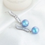 Show details for Hypoallergenic Platinum Plated Fashion Dangle Earrings with Easy Return