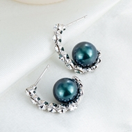 Picture of Fashion Swarovski Element Pearl Stud Earrings Online