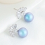 Show details for Famous Small Platinum Plated Stud Earrings