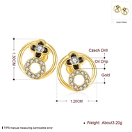 Picture of Nickel Free Gold Plated Small Stud Earrings with Easy Return