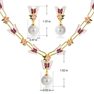 Picture of Classic Purple Necklace and Earring Set at Great Low Price