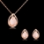 Picture of Classic Rose Gold Plated Necklace and Earring Set with Fast Shipping