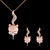 Picture of Delicate Small Rose Gold Plated Necklace and Earring Set