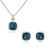 Picture of Casual Geometric Necklace and Earring Set Factory Supply