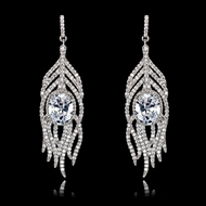 Picture of Hypoallergenic Platinum Plated Casual Dangle Earrings with Easy Return