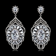 Picture of Good Cubic Zirconia Casual Dangle Earrings