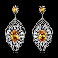 Picture of Luxury Cubic Zirconia Dangle Earrings at Unbeatable Price