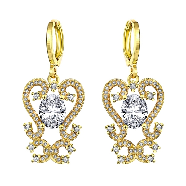 Picture of Medium Cubic Zirconia Drop & Dangle Earrings with Member Discount