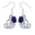 Picture of Brand New Blue Cubic Zirconia Drop & Dangle Earrings with Full Guarantee