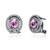 Picture of Charming Pink Cubic Zirconia Stud Earrings As a Gift