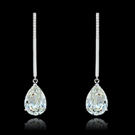 Picture of Natural Designed Zinc-Alloy Single Stone Drop & Dangle