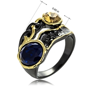 Picture of Classic Glass Fashion Ring with Low MOQ