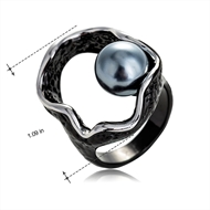 Picture of Classic Black Fashion Ring for Female