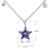 Picture of Trendy Platinum Plated Purple Pendant Necklace with No-Risk Refund