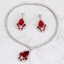 Show details for Need-Now Red Casual Necklace and Earring Set from Editor Picks