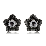 Picture of Classic Gunmetal Plated Stud Earrings in Exclusive Design