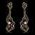 Picture of Funky Medium Gold Plated Dangle Earrings