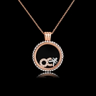 Picture of Origninal Small Rose Gold Plated Pendant Necklace