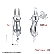 Picture of Animal 925 Sterling Silver Stud Earrings Online Shopping