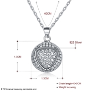 Picture of Fashion Platinum Plated Pendant Necklace From Reliable Factory