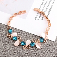 Picture of Impressive Pink Rose Gold Plated Fashion Bracelet with Full Guarantee