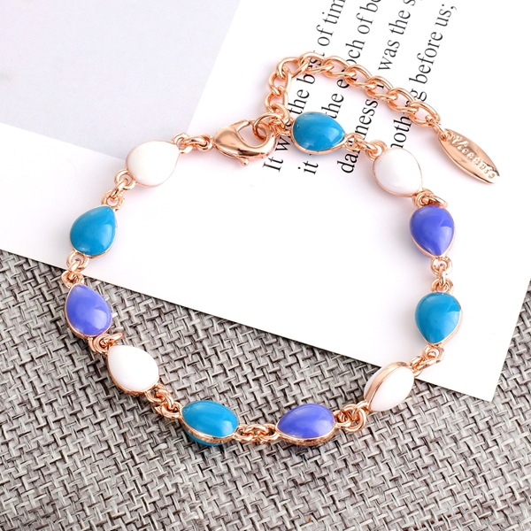 Picture of Pretty Enamel Blue Fashion Bracelet