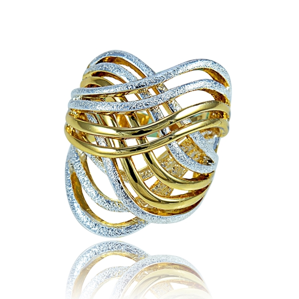 Picture of Modern Gold Plated Big Fashion Rings