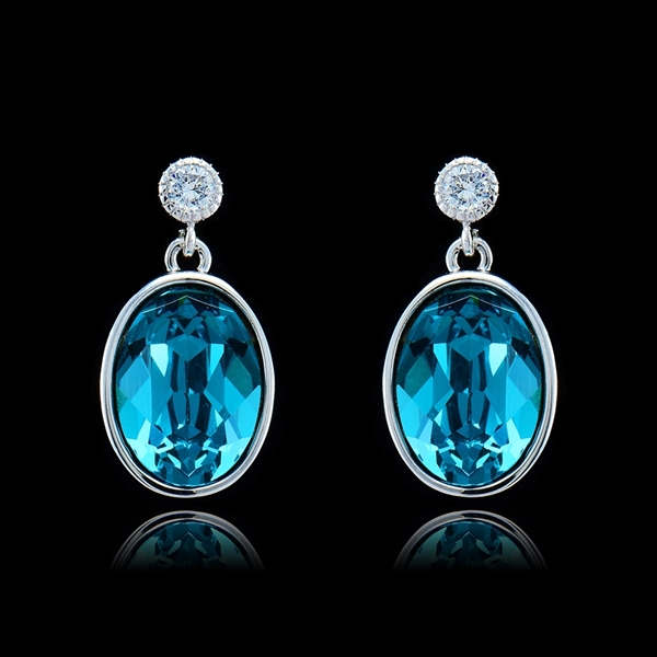 Picture of Popular Design Platinum Plated Zinc-Alloy Drop & Dangle