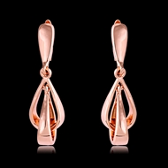 Picture of Classic Rose Gold Plated Dangle Earrings with Fast Delivery