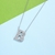 Picture of Hypoallergenic Platinum Plated White Pendant Necklace from Certified Factory