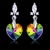 Picture of Brand New Colorful Platinum Plated Dangle Earrings with Full Guarantee