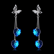 Picture of New Season Blue Zinc Alloy Dangle Earrings with Wow Elements