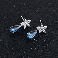 Picture of Staple Small Blue Dangle Earrings