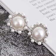 Picture of Top Artificial Pearl Zinc Alloy Stud Earrings