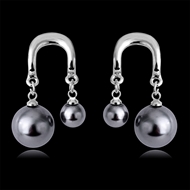 Picture of Classic Black Dangle Earrings with Fast Delivery