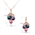 Picture of Trendy Rose Gold Plated Artificial Crystal Necklace and Earring Set From Reliable Factory