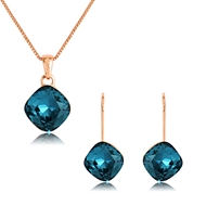 Picture of New Artificial Crystal Casual Necklace and Earring Set