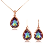 Picture of Irresistible Yellow Gold Plated Necklace and Earring Set with No-Risk Return