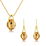 Picture of Famous Casual Zinc Alloy Necklace and Earring Set