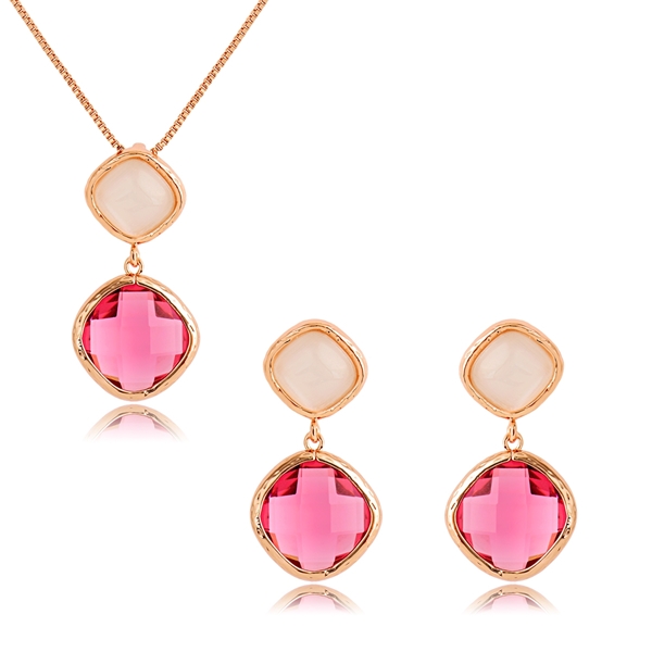 Picture of Classic Rose Gold Plated Necklace and Earring Set Online Only