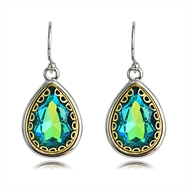 Picture of Affordable Gold Plated Artificial Crystal Dangle Earrings From Reliable Factory